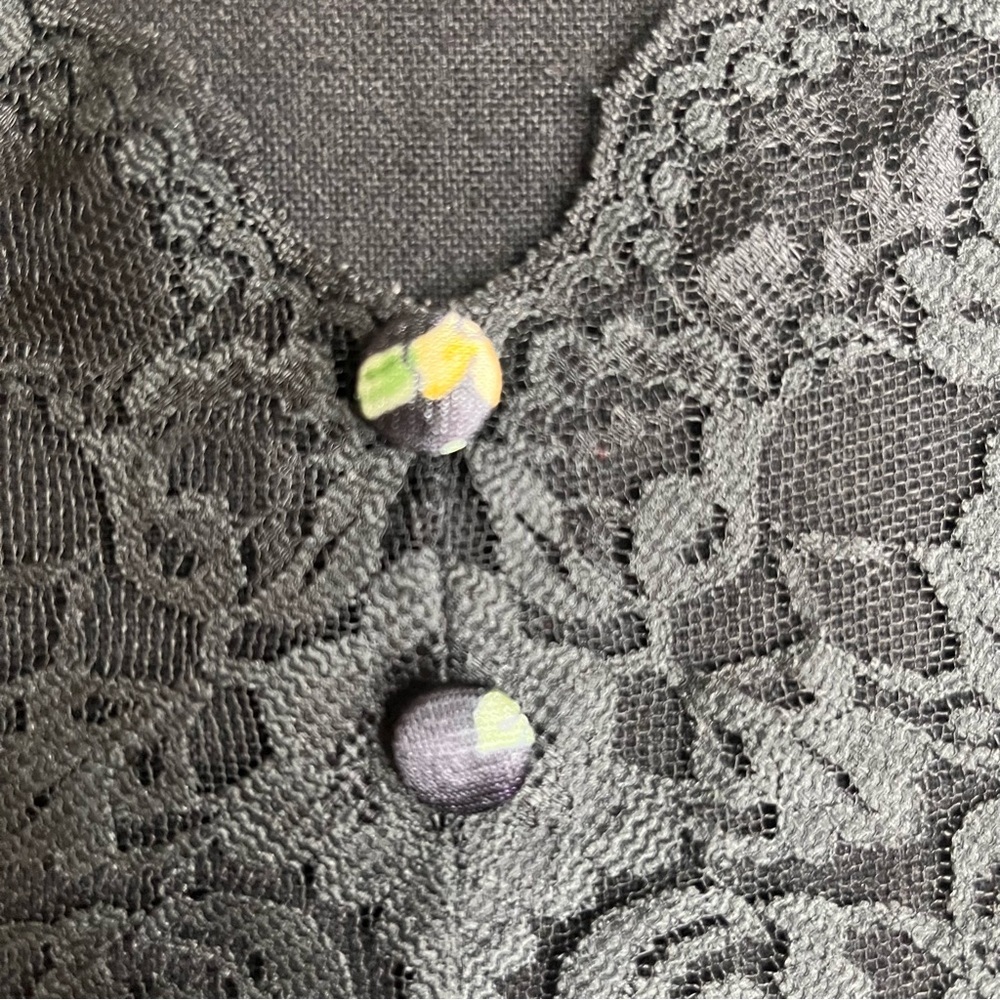 Vintage 80s-90s Vassarette Slip Nightgown Lace Sz M Floral Lingerie Cottagecore - Picture 3 of 7